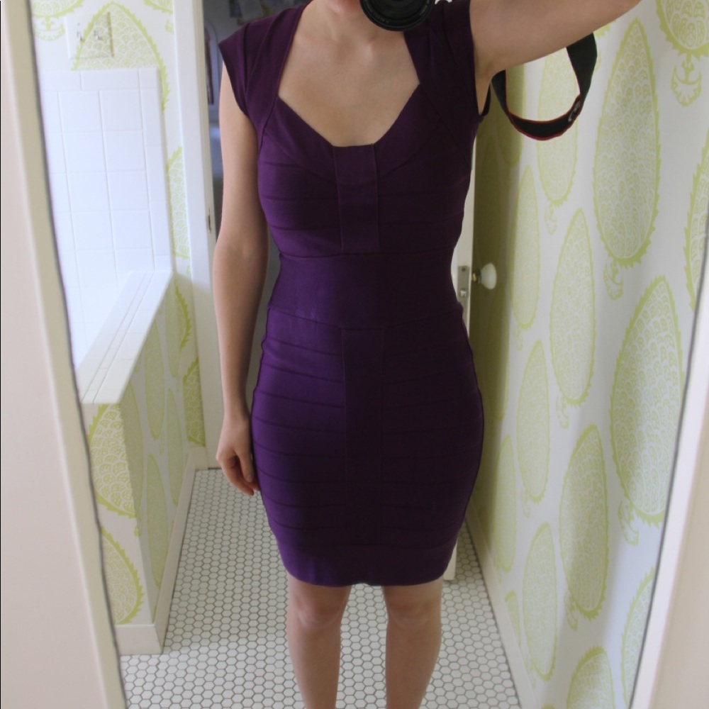 Eggplant French Connection Bodycon Dress